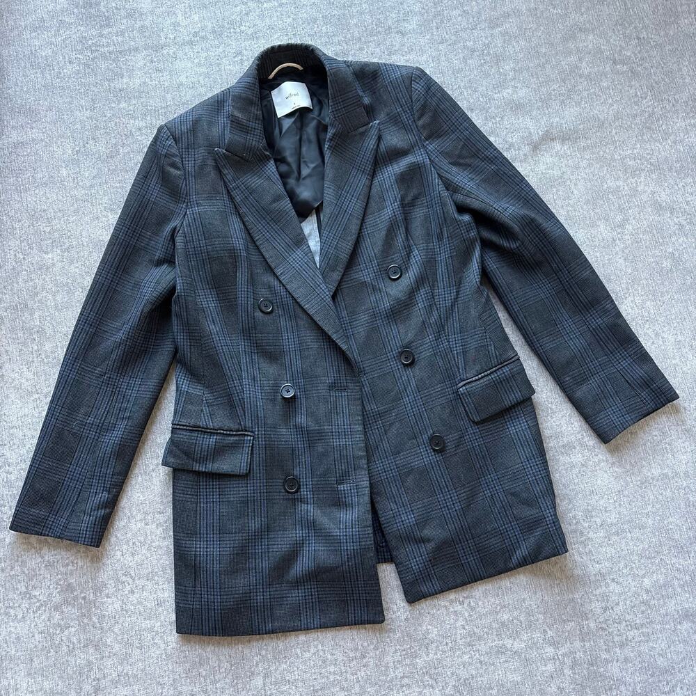 $248 Wilfred Aritzia Margaux double-breasted Wool Blazer